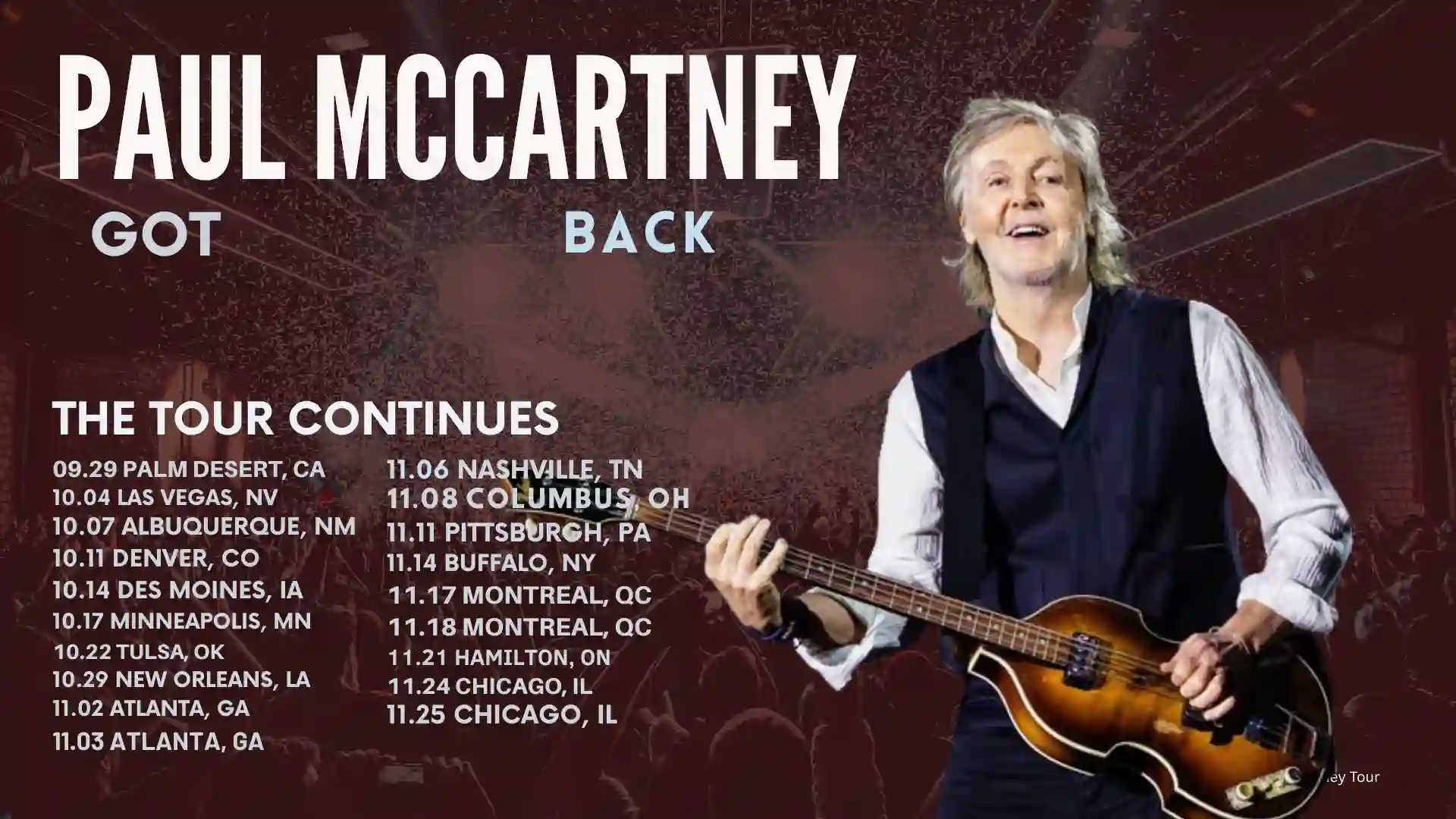Paul Mccartney Tour 2025 Schedule